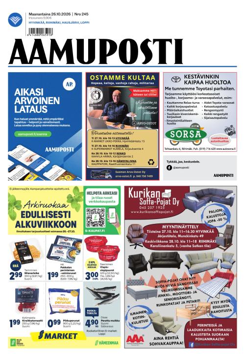Aamuposti 26.10.2026