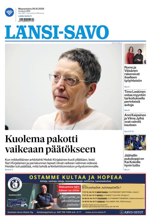 Länsi-Savo 26.10.2026
