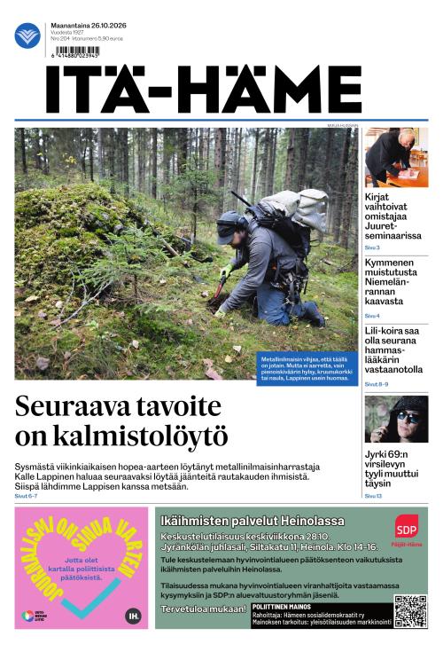 Itä-Häme 26.10.2026