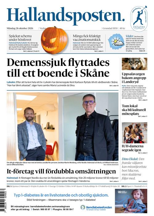 Hallandsposten 26.10.2026