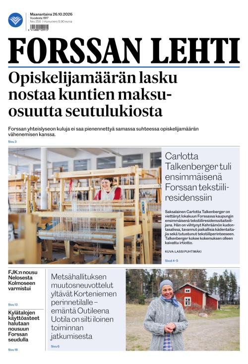 Forssan Lehti 26.10.2026