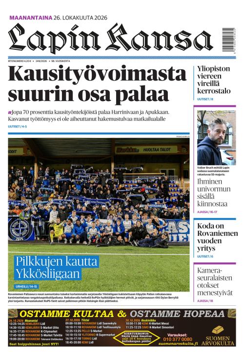 Lapin Kansa 26.10.2026