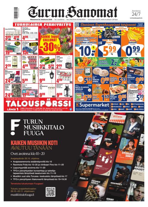 Turun Sanomat 26.10.2026