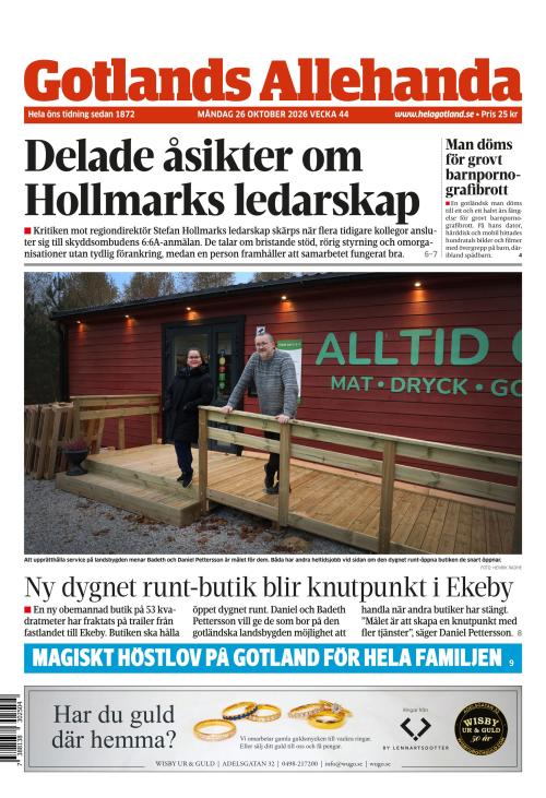 Gotlands Allehanda 26.10.2026