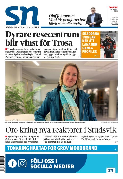 Södermanlands Nyheter 26.10.2026