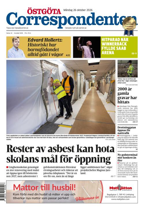 Östgöta Correspondenten 26.10.2026