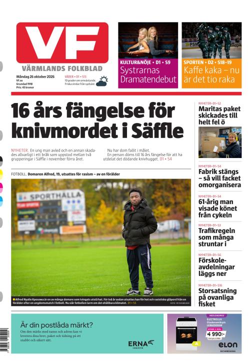 Värmlands Folkblad 26.10.2026