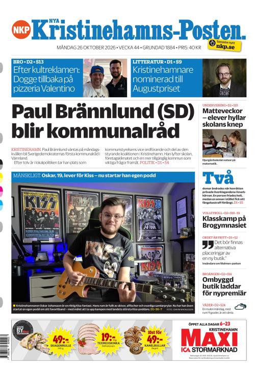 Nya Kristinehamns-Posten 26.10.2026
