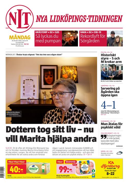 Nya Lidköpings-Tidningen 26.10.2026