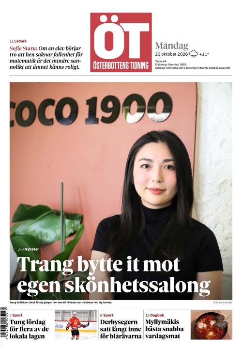 Österbottens Tidning 26.10.2026