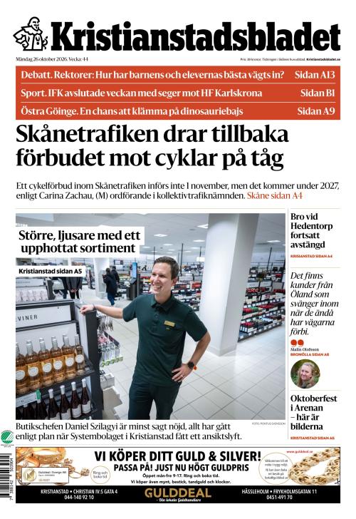 Kristianstadsbladet 26.10.2026