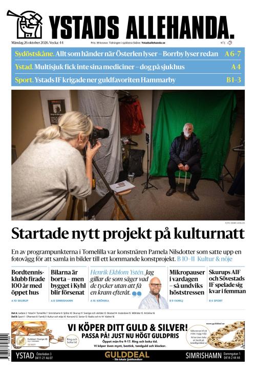 Ystads Allehanda 26.10.2026