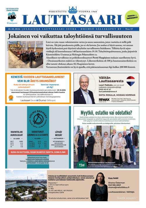Lauttasaari-lehti 28.10.2026