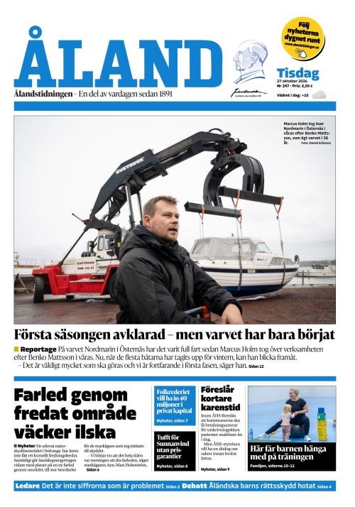 Ålandstidningen 27.10.2026