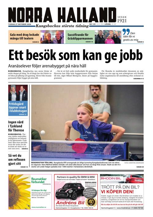 Norra Halland 27.10.2026