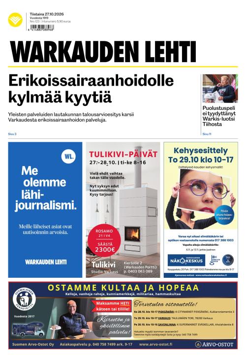 Warkauden Lehti 27.10.2026