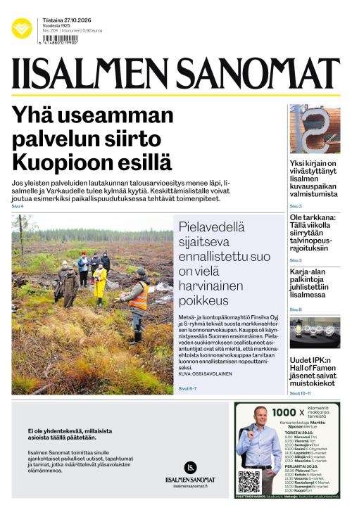 Iisalmen Sanomat 27.10.2026