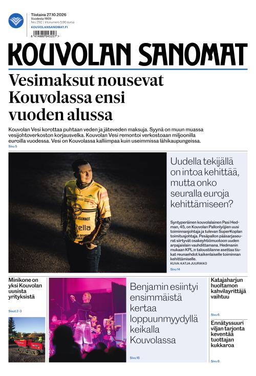 Kouvolan Sanomat 27.10.2026