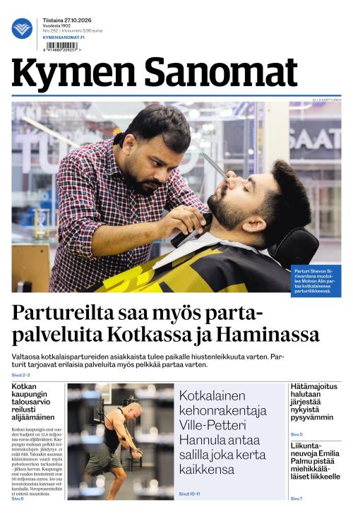 Kymen Sanomat 27.10.2026