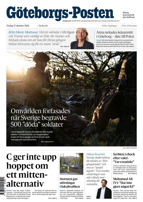 Göteborgs-Posten 27.10.2026