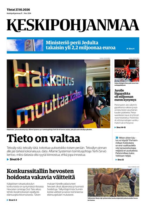 Keskipohjanmaa 27.10.2026
