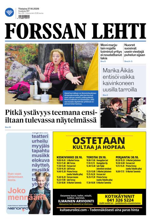Forssan Lehti 27.10.2026