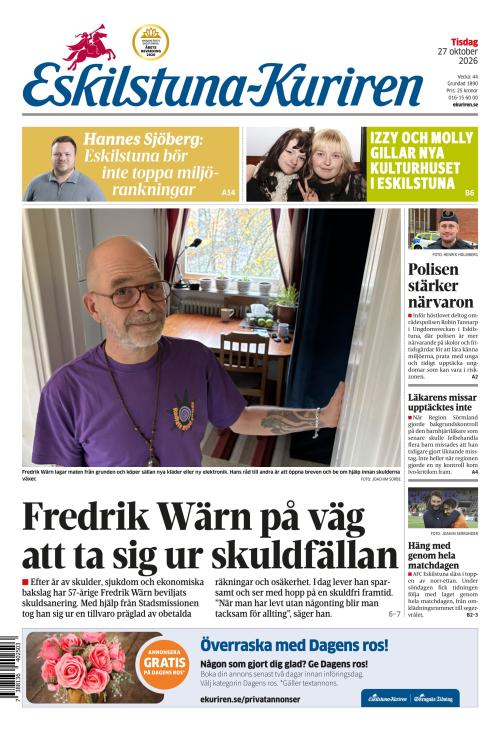 Eskilstuna-Kuriren 27.10.2026