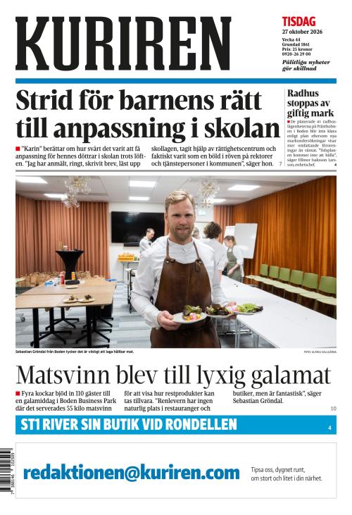Norrbottens-kuriren 27.10.2026