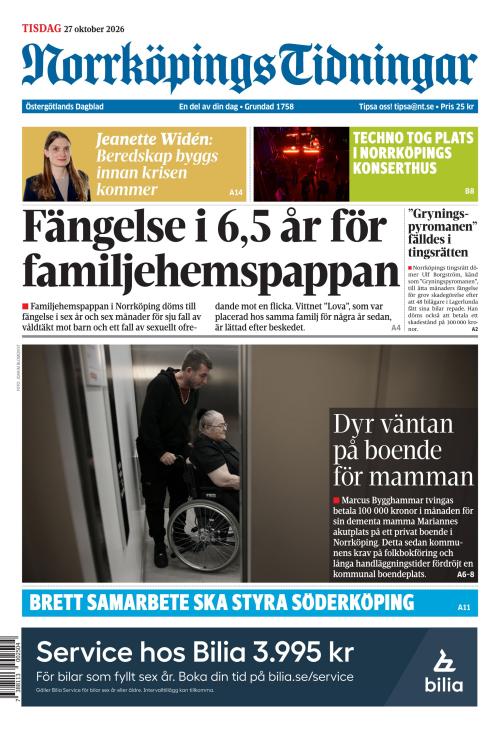 Norrköpings Tidningar 27.10.2026