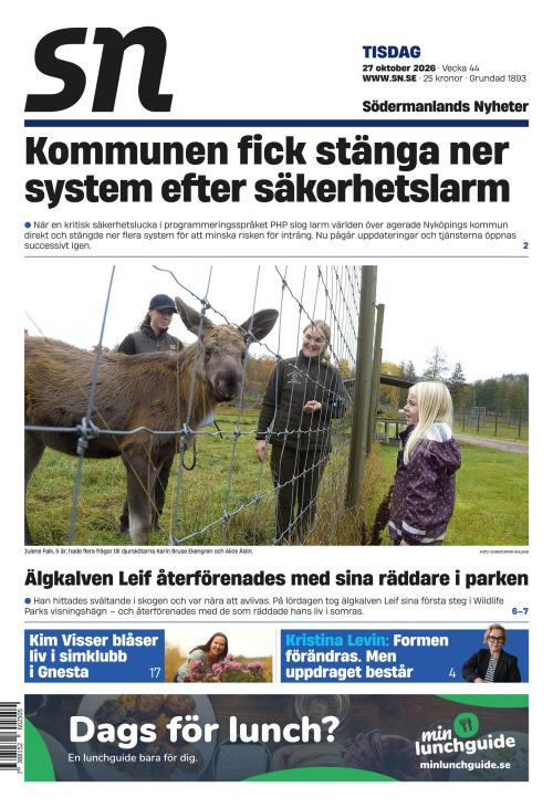 Södermanlands Nyheter 27.10.2026