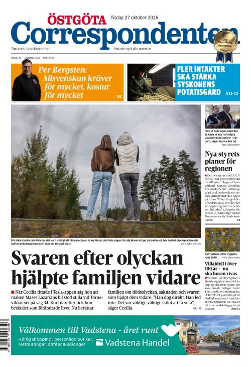 Östgöta Correspondenten 27.10.2026