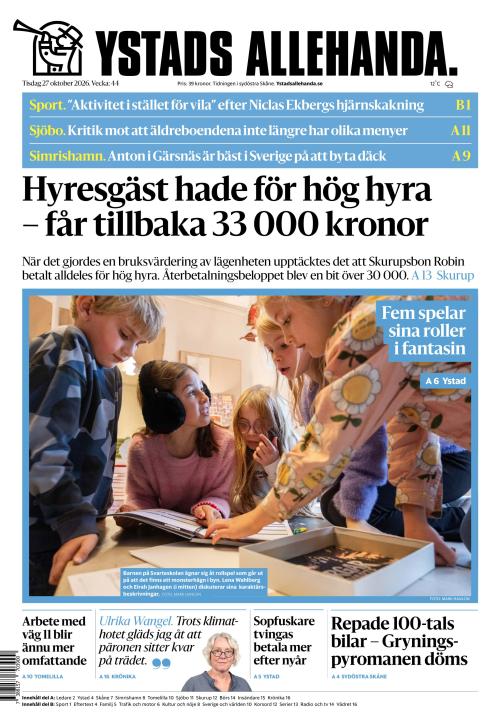 Ystads Allehanda 27.10.2026