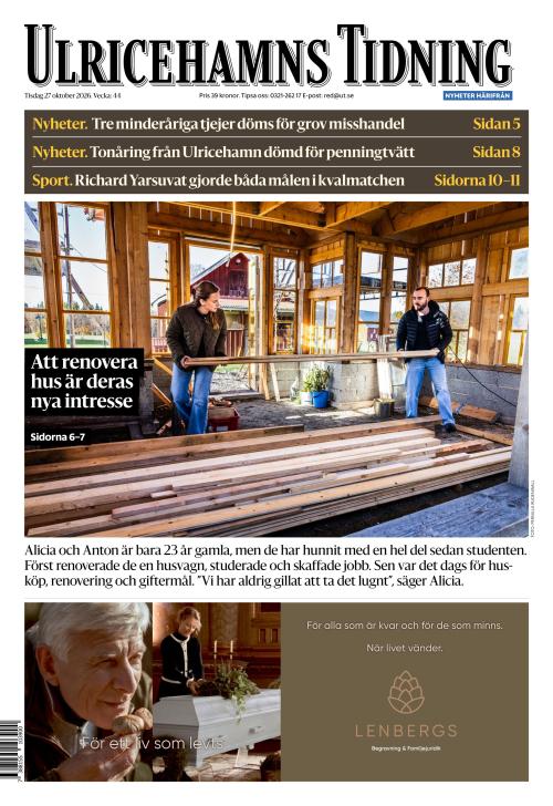Ulricehamns Tidning 27.10.2026
