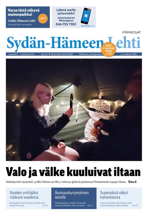 Sydän-Hämeen Lehti 28.10.2026