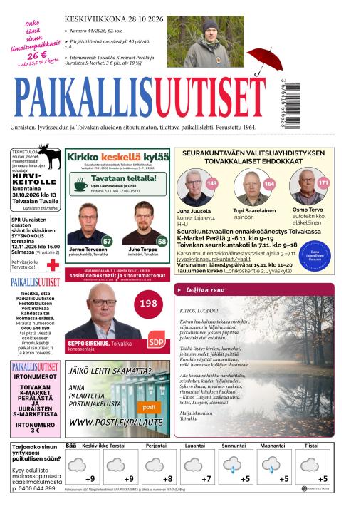 PaikallisUutiset 28.10.2026