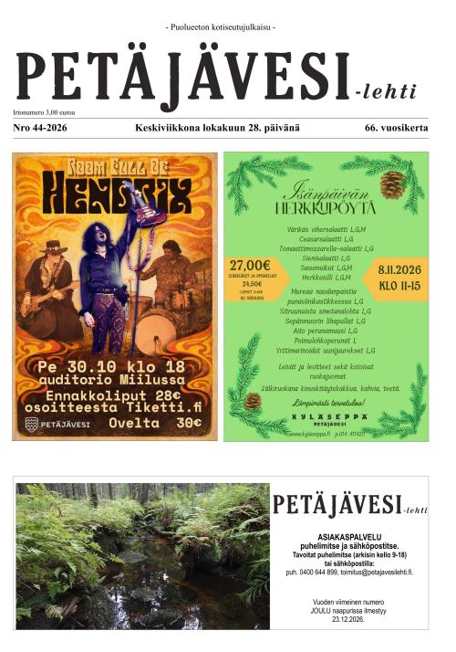 Petäjävesi 28.10.2026
