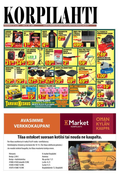 Korpilahti-lehti 28.10.2026