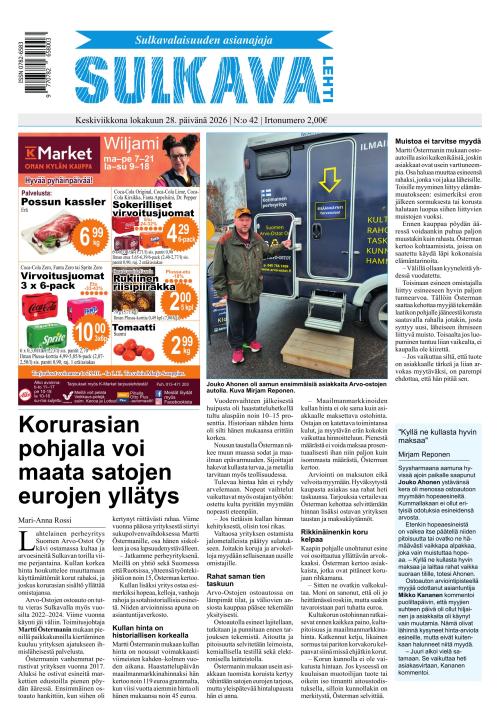 Sulkava-lehti 28.10.2026