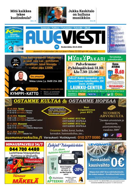 Alueviesti 28.10.2026