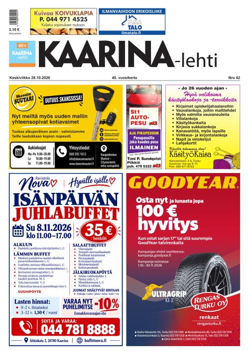 Kaarina-lehti 28.10.2026