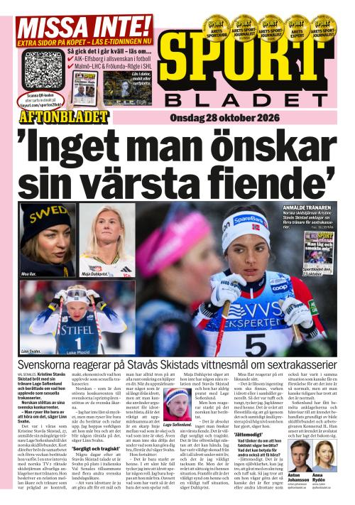 Aftonbladet Sportbladet 28.10.2026
