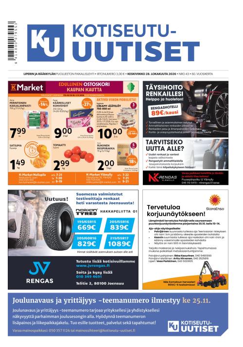 Kotiseutu-uutiset 28.10.2026