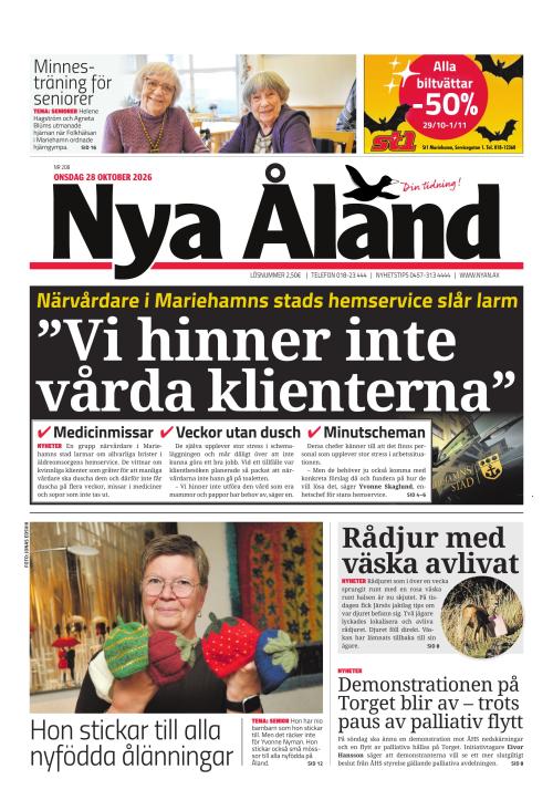 Nya Åland 28.10.2026