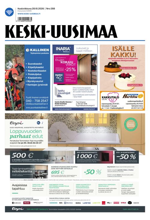 Keski-Uusimaa 28.10.2026