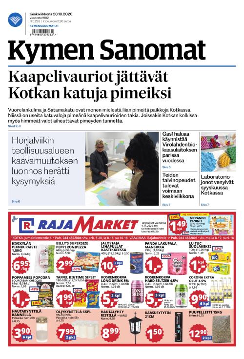 Kymen Sanomat 28.10.2026