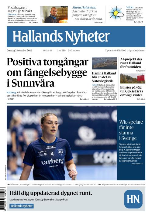 Hallands Nyheter 28.10.2026