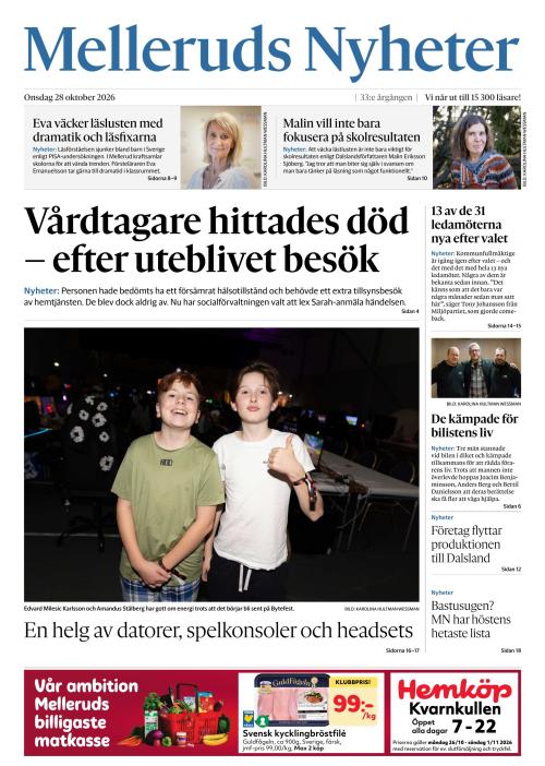 Melleruds nyheter 28.10.2026