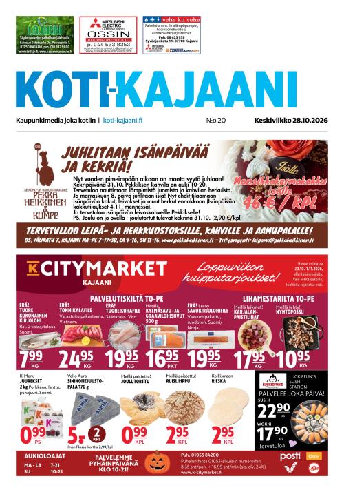 Koti-Kajaani 28.10.2026
