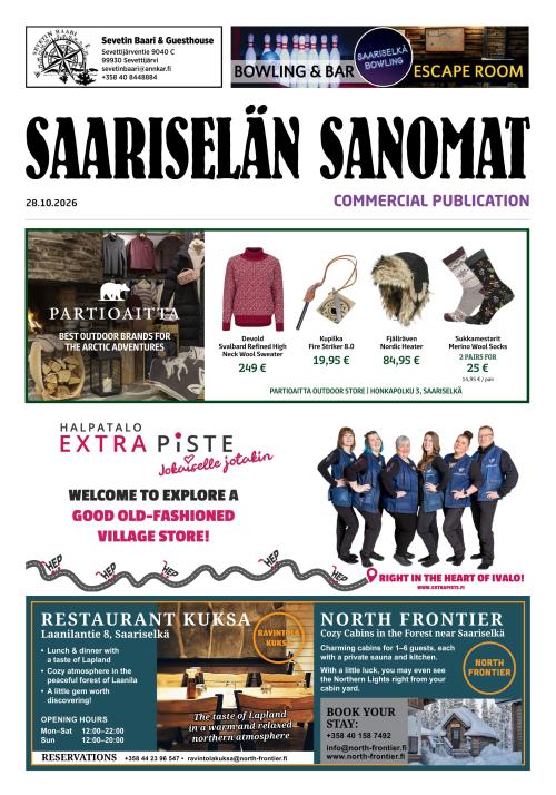 Saariselän Sanomat 28.10.2026