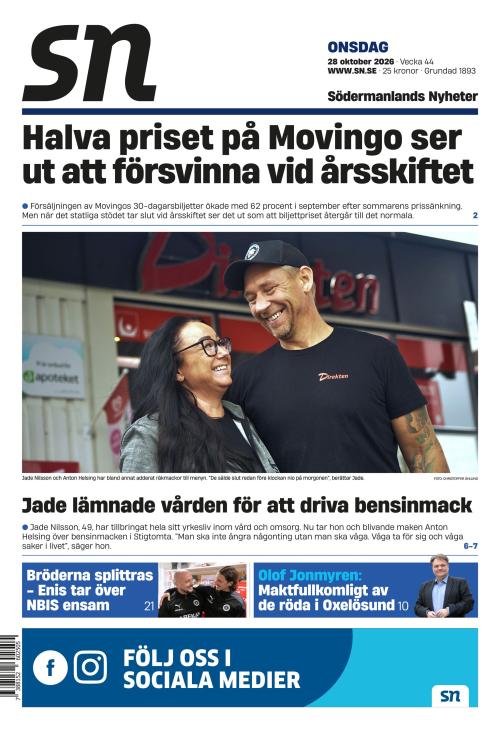 Södermanlands Nyheter 28.10.2026